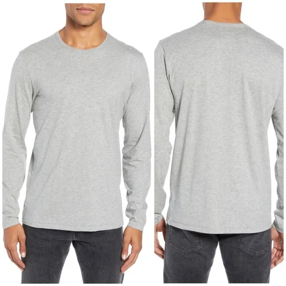 Rag & Bone Classic Long Sleeve Tee Heather Grey - Picture 12 of 16